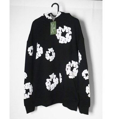 Denim Tears Black Cotton Wreath Hoodie-Brand New | eBay