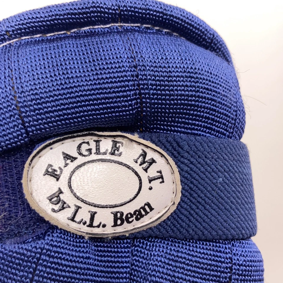 Guantes de esquí vintage Eagle Mountain by LL Bean cuero blanco azul S Foto 3 de 4