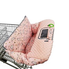 Shopping cart Cover for Babies-high Chair Cover, Dotted Minky Touching, Multi...