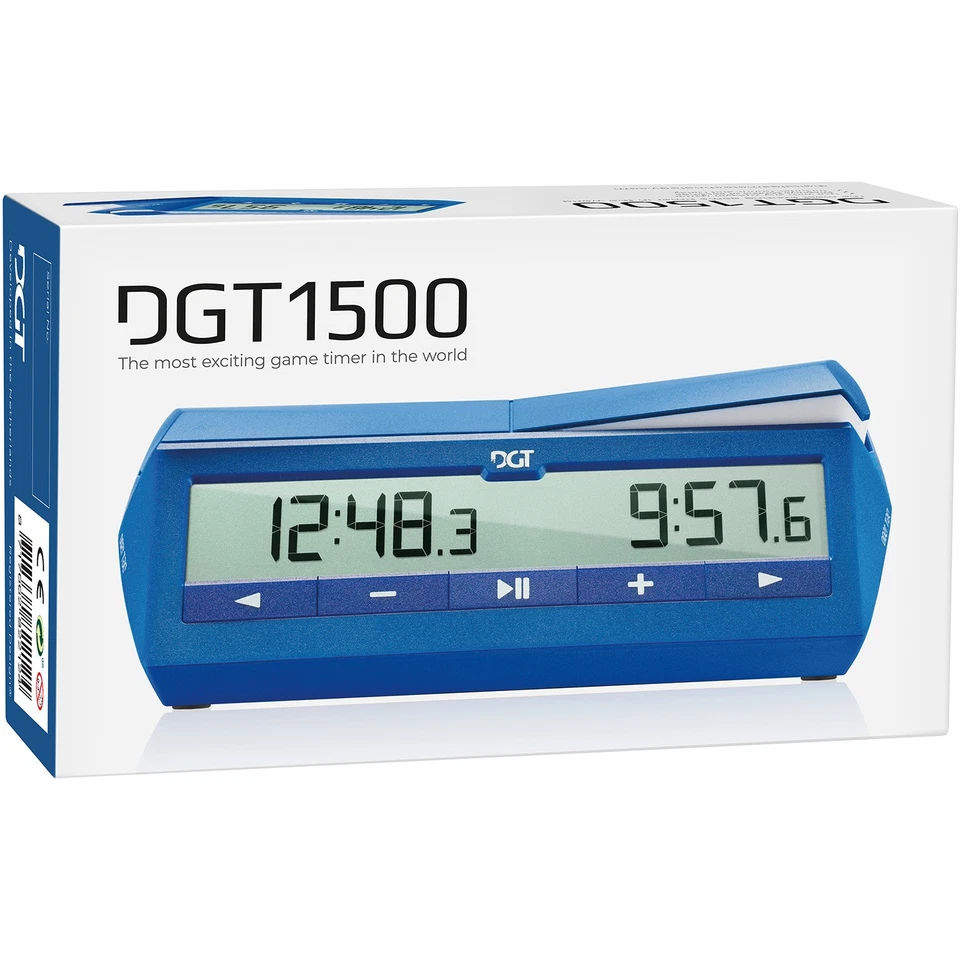 Horloge d'échecs numérique 1500 Dgt Bleu - Photo 4/4