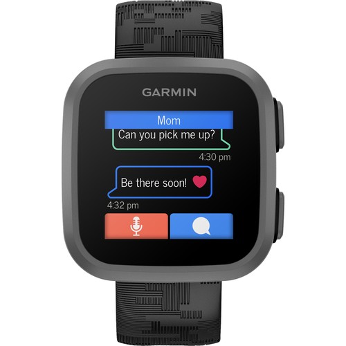 Montre connectée Garmin Bounce pour enfants bidirectionnelle texte et message vocal piste de localisation - noir - Photo 3 sur 12