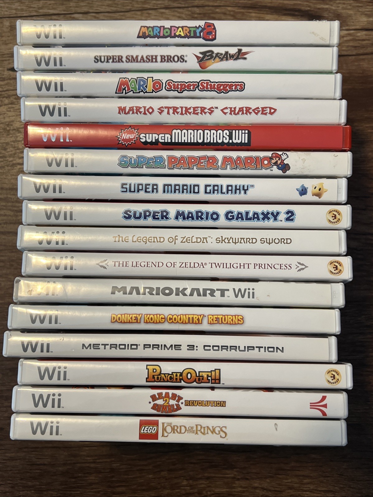 Lot of 16 Nintendo Wii Games Smash Kart Paper Galaxy Zelda Party 8 Mario Read
