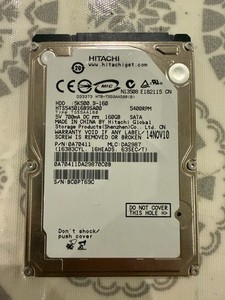 Hitachi 160GB SATA 5400rpm 2,5" HDD 0A70421 HTS545016B9SA00 5K500.B-160