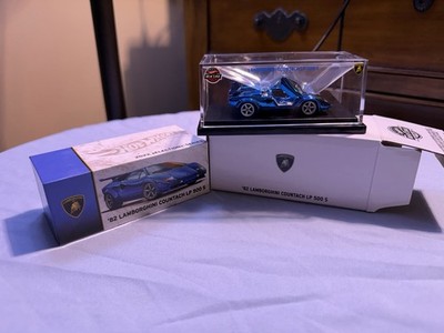 Hot Wheels Lamborghini Countach LP500 S 1982 1:64 Diecast Car Model - Blue