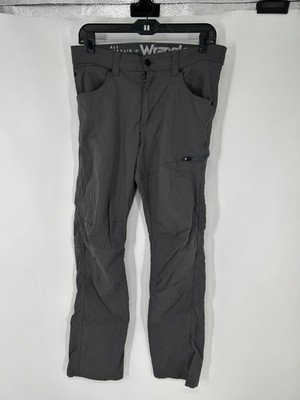 Wrangler ATG All Terrain Gear Pants Men 30x30 Grey Nylon Straight Leg Hiking