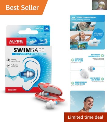 Eco-Friendly Alpine SwimSafe Earplugs - Comfortable Water Protection for All
