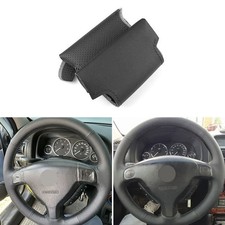 Cubierta de volante de cuero negro para Opel Zafira A Buick Sail Opel Astra G H