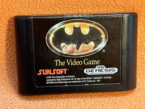 Batman The Video Game Sega Genesis Original Classic Vintage Authentic Game