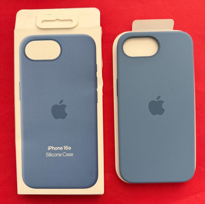 Original Apple Silikon Case MagSafe iPhone 16e Winter Blau MD3Q4ZM/A Neu Offen