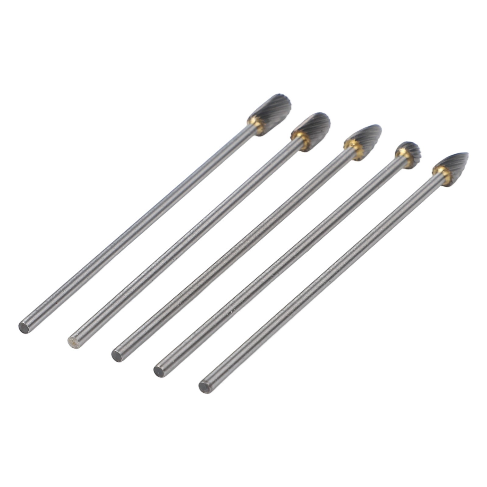 5pcs Carbide Rotary Burrs Efficient for Model Engineering and Wood Carving