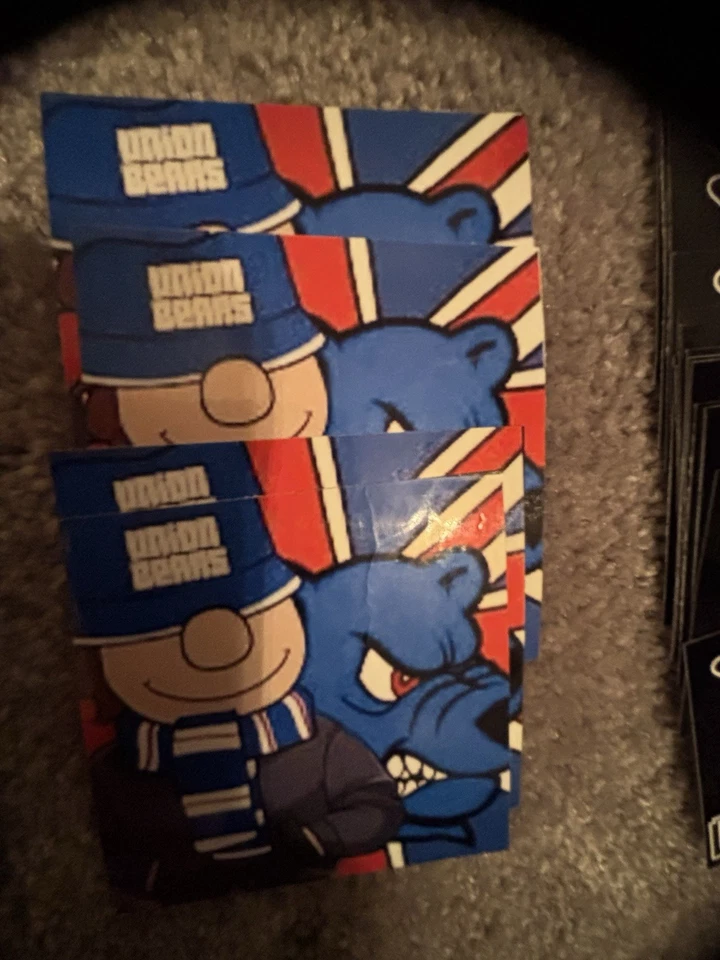 Union Bears/Rangers Stickers Waterproof Vinyl Stickers 40 stickers - Image 2 of 4