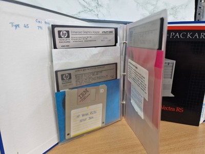 Vintage HP Vectra RS Software & Handbücher - MS-DOS 3.2 + Utilities - 5,25'' Diskette
