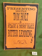 Tom Holt BITTER LEMMINGS his Collection of Songs for Stage & Music Hall 1997