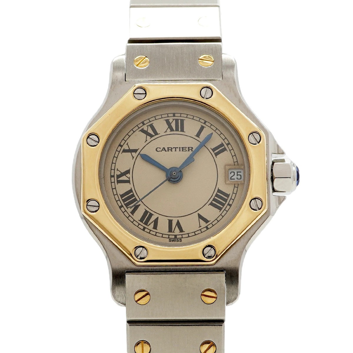 CARTIER SANTOS OCTAGON SM W2001683 BEIGE