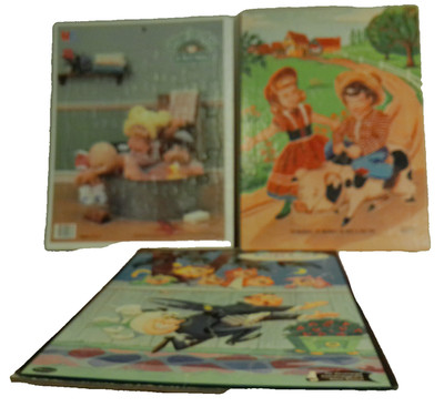 Whitman frame puzzle Hanna Barbera Top Cat Fairchild Market CPK Cabbage Patch