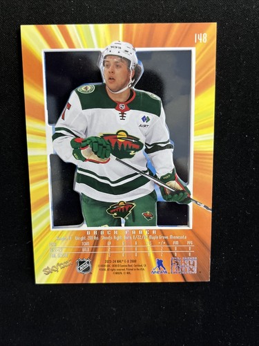 23-24 UD Skybox E-X 2000 NHL Hockey Rookie 148 Brock Faber - Bild 2 von 2