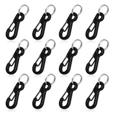 12Sets Mini Carabiner Clip Metal Spring Snap Hook 1 Inch Small Carabiner Clip...