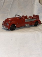 Vintage Hubley Kiddie Toys Fire Truck Used No 465
