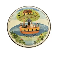 Villeroy & Boch Design Naif Vitro Porcelain Luxembourg Noah’s Ark Trinket Box 6"