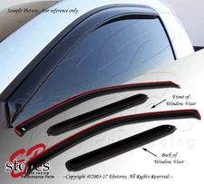 For 2004-2008 Chrysler Pacifica Smoke Window Visor Rain Guard Deflector 4pcs Set