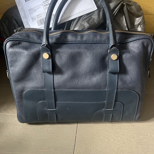 Aston Martin Lifestyle Collection Laptop/Briefcase Bag Navy Leather 27000161 - Photo 9/11
