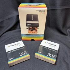 Polaroid Pogo Instant Mobil Printer Thermal Zink Charger Battery NEW Extra Paper
