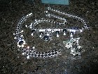 Women's Jewelry Jet Black, Clear & Silver Earrings Bracelet Necklace Your Gain — photo 6