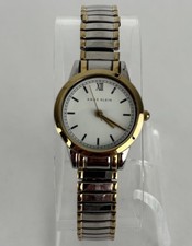 Reloj de cuarzo Anne Klein AK/1371 25 mm tono oro/plata con pulsera y batería nueva