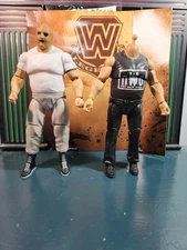 MATTEL WWE BUILD A FIGURE LOT. GOLGA AND NWO BOSSMAN/ NO HEAD.