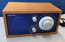 Tivoli Audio Henry Kloss Model One AM/FM Radio w/ AUX Input Walnut/Blue Face