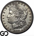 1888-S Morgan Silver Dollar Coin, Choice AU++/Unc Better Date
