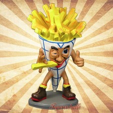 Pommes Tüte Pommestüte Figur Statue Deko Werbung Imbiss Wagen Pommesmann Tresen