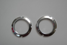 2 x Track Bike Lock Ring Fixed Gear Fixie - Silver - Bicycle