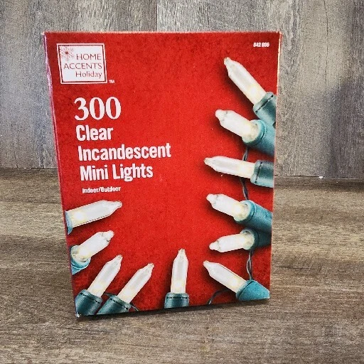 300 Light Clear Incandescent Mini Lights Christmas Indoor outdoor
