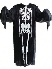 Halloween Costumes Skeleton Outfit Masquerade Cosplay Skull Gloves Party Dress