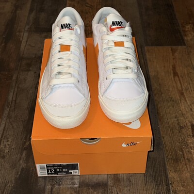 Nike Blazer Low 77 Jumbo White Alpha Orange  DN2158-100 Men's NEW IN BOX size 12