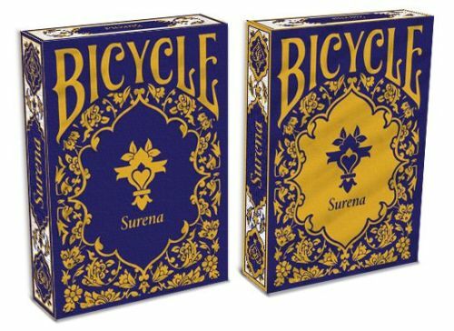 Bicycle Surena Navy and Gold Trim Back Playing Cards Persian