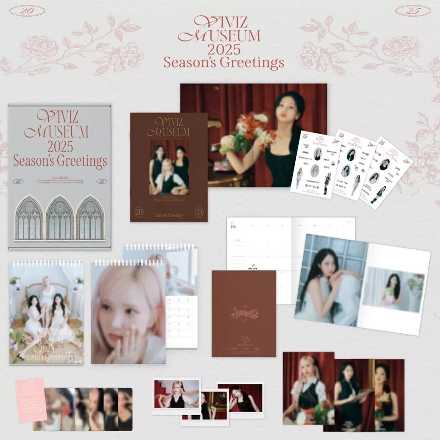 VIVIZ 2025 SEASON'S GREETINGS Calendar+Diary+Book+9 Card+3 Poster+