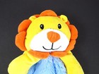 Baby Gear Lovey Yellow Blue Lion Cub Squeaks Security Blanket Plush Rare