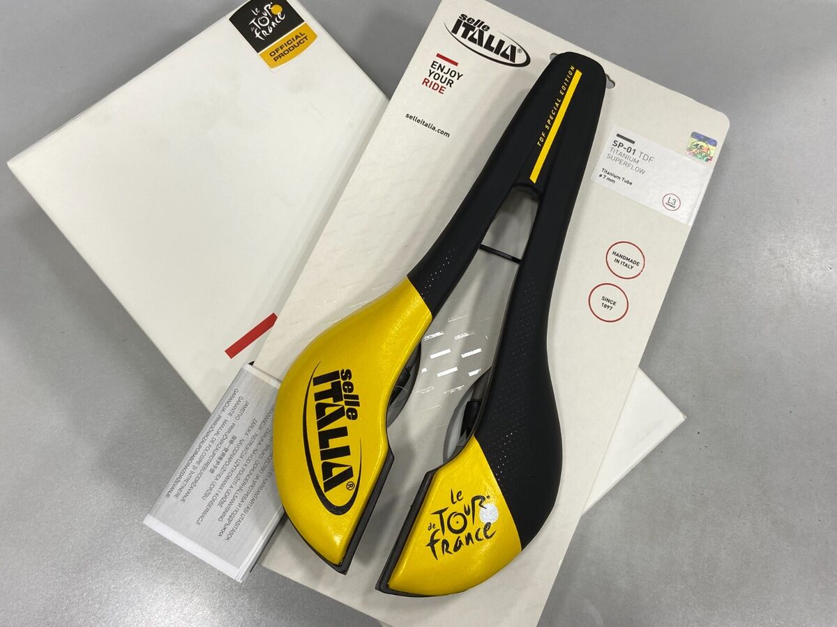 Selle Italia SP-01 Titanium Superflow TDF LIMITED Saddle Selle Italia SP-01 Titanium Superflow TDF LIMITED Saddle