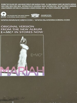MARIAH CAREY - TOUCH MY BODY (REMIXES) 2008 US SEALED 12” VINYL/EP