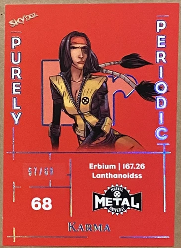 Karma PURELY PERIODIC Card (57/68) - Marvel X-Men Metal Universe UD 2020