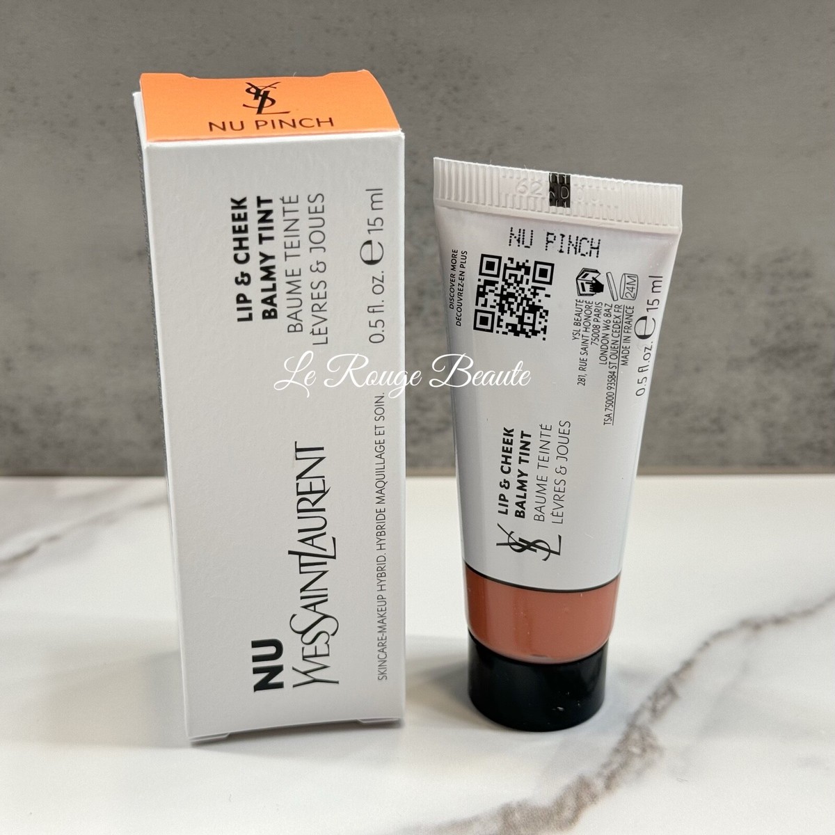 Yves Saint Laurent YSL NU Lip Cheek Balmy Tint Liquid Blush Nu Pinch