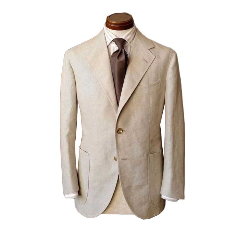 ジャケット・アウター 80s 90s EURO linen tailored jacket beige Retro 80s Jacket, 90s ARMANI Jacket, ARMANI JEANS Chore Coat