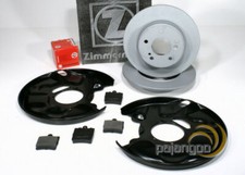 Zimmermann Bremsscheiben 278 mm Beläge Bleche hinten für Mercedes C-Klasse W202