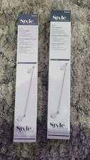 Style Selections Bailey 18" Chrome Single Towel Bar, 2131141  LOT OF 2 NEW