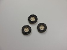 3 Stück Trachtenknöpfe Kunststoff Knöpfe Zierknöpfe d=14 mm TK-V-05