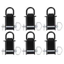 Standard 2"x 4" Heavy Duty Adjustable Trailer Stake Pocket D Ring 6 Pcs 12000lbs