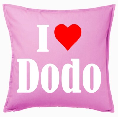 I Love Dodo Kissenbezug Pink Ich Liebe Dodo 111119