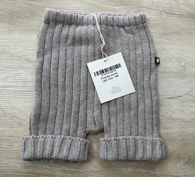 NWT Oeuf Unisex Leggings Grey 18M Everyday Shorts Baby Alpaca Knit Seamless